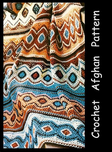 Crochet Afghan Pattern Pdf Pattern No 01230215 English