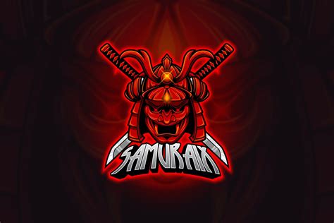 Samurai Mascot And Esport Logo Japanese Logo Astronaut Drawing Samurai