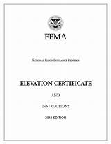 Pictures of Elevation Certificate For Flood Insurance