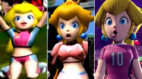 Evolution Of Peach In Mario Strikers Games 2005 2022 Youtube