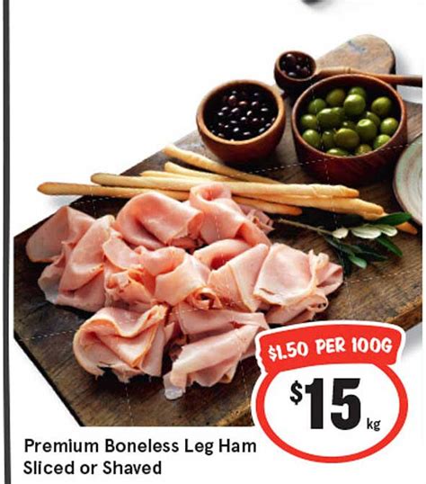 Premium Boneless Leg Ham Sliced Or Shaved Offer At Iga Au
