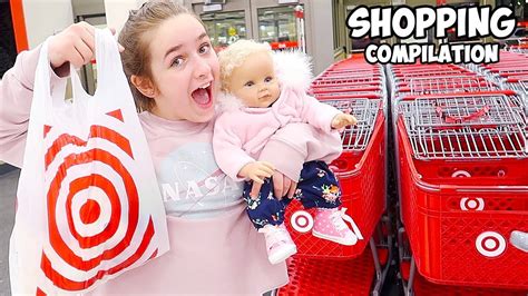 Shopping With Reborn Baby Doll At Target And Marshalls Haul Compilation