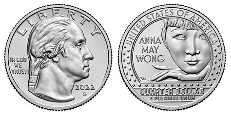 2022 S Anna May Wong Quarter Uncirculated American Women Quarters Program Coin Value Prices