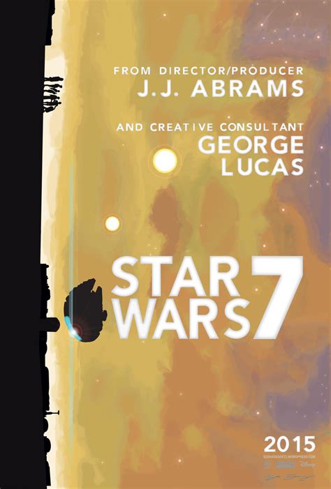 Jj Abrams Inspired Star Wars Episode Vii Fan Poster — Geektyrant