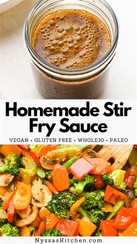 Homemade Stir Fry Sauce Gluten Free Whole30 Vegan