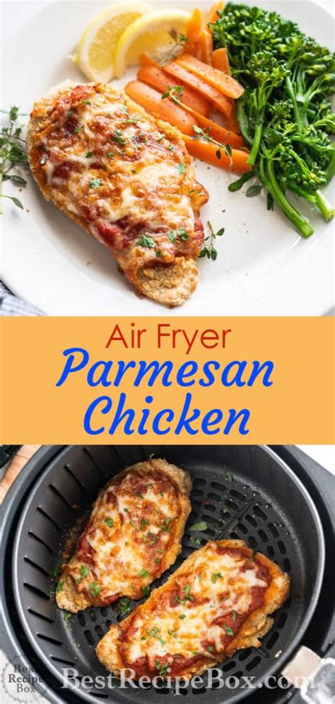 Air Fryer Chicken Parmesan Recipe Healthy Little Oil ...