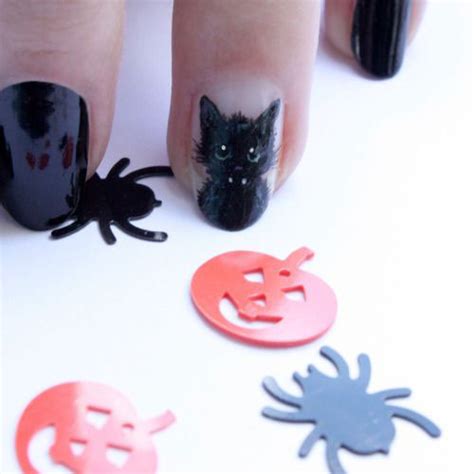 15 Halloween Cat Nails Art Designs And Ideas 2017 Fabulous Nail Art