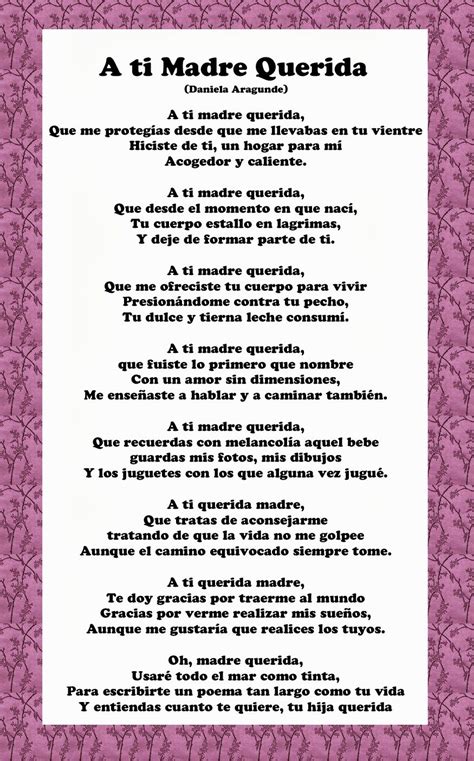 Happy Birthday Mom In Spanish Poems Happy Birthday Flowers