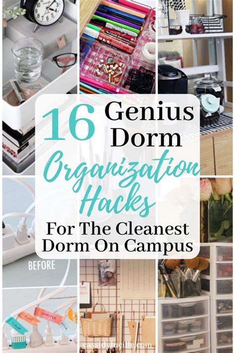 16 Ideas For College Dorm Room Organization Dorm Organization College Dorm Room Organization