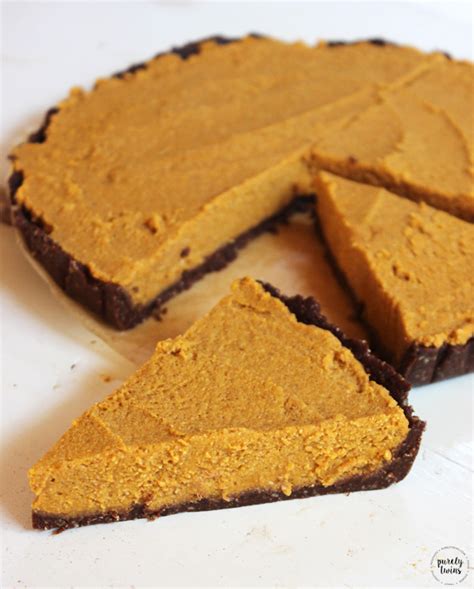 No Bake Pumpkin Pie In A Chocolate Crust Gluten Free Vegan Paleo