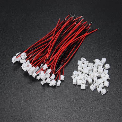 100pcs Mini Micro Jst 20 Ph 5pin Connector Plug With 120mm Wires