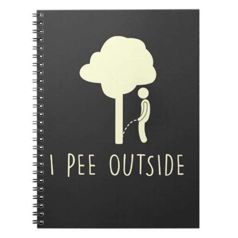 funny outdoor pee camping humor tree pee camper notebook camping humor funny humor