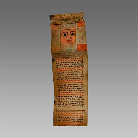 ethiopian coptic christian scroll on parchment africa barnebys