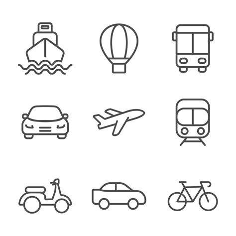 Transportation Icons Vector Art Icons And Graphics For Free Download