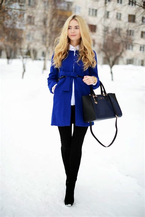 Valeriya Volkova How To Wear The Arty Fashion Style Royal Blue