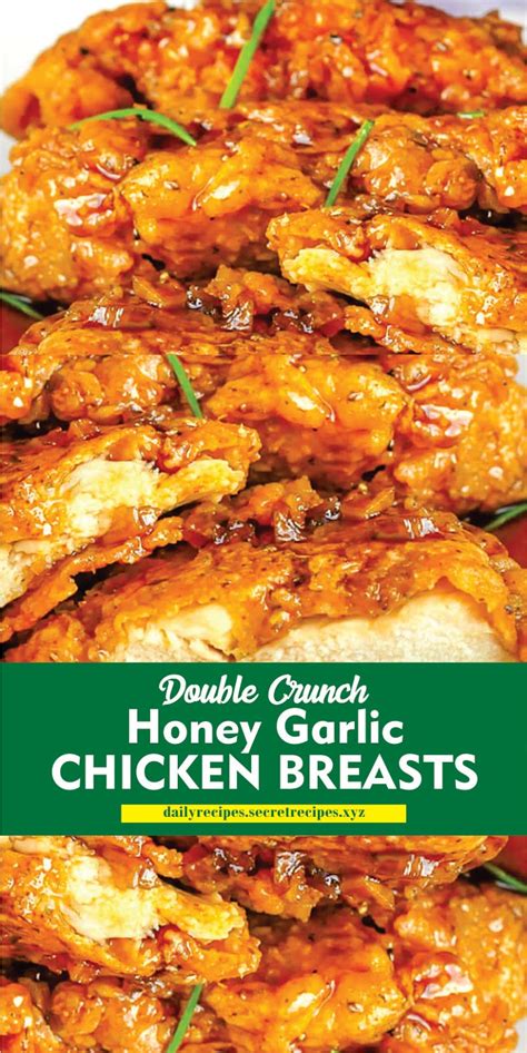 Double Crunch Honey Garlic Chicken Breasts Recipe Spesial Food