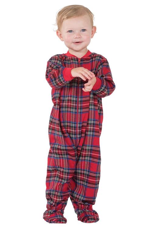 Stewart Plaid Infant Onesie Pajamas In Infant Pajamas And Onesies Size 0