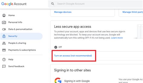 How Do I Enable Less Secure Apps In Gmail And G Suite Account Kb