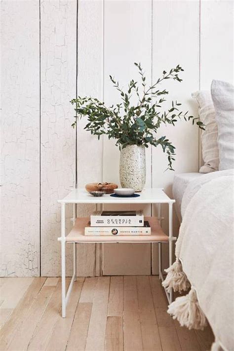 A Cute Little Side Table To Organize Your Reads Minimalist Bedside