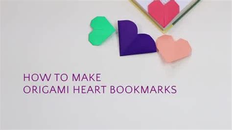 Heart Bookmarks Even Origami Beginners Can Make Heart Bookmark Easy