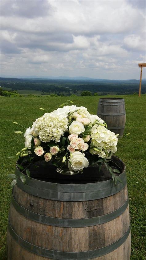 Check spelling or type a new query. Barrel Arrangement of White & Blush Pink Flowers, created ...