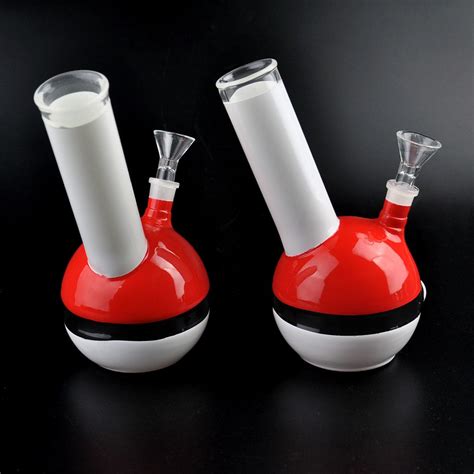 Jiju Bongs Water Pipes Percolator Bongs Special Unique Style Glass Bowls For Bongs Red And White