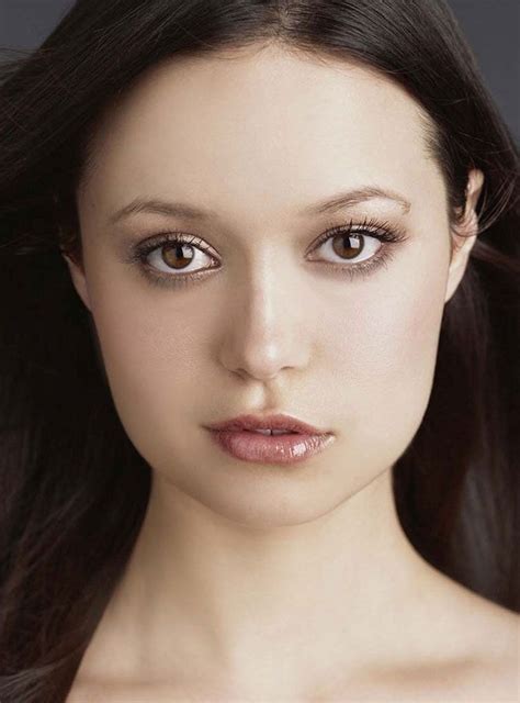 Summer Glau Celebrity Actress Asymmetrical Female Face Portrait