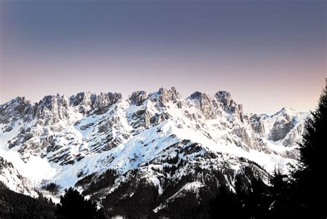 Snow Coated Rocky Mountains · Free Stock Photo