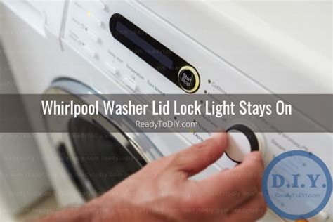 Whirlpool Washer Lid Lock Stuckbypass Ready To Diy