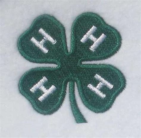 Free 4 H Clover Embroidery Design Apex Embroidery Designs Monogram