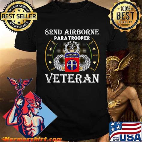 82nd Airborne Paratrooper Veteran T Shirt Hermesshirt Premium ™ Llc