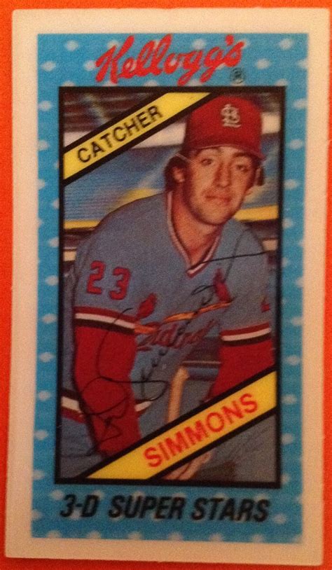 Topps, upper deck, bowman, etc. Run-Fore!-Kelloggs Baseball Cards: 1980 Kellogg's Baseball Card Backs - #45 Ted Simmons