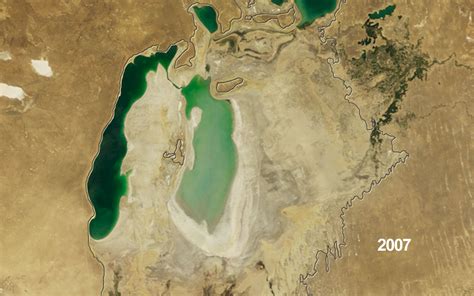 Imagens De Satélite Da Nasa Mostram Mar De Aral Definhando Fotos Em