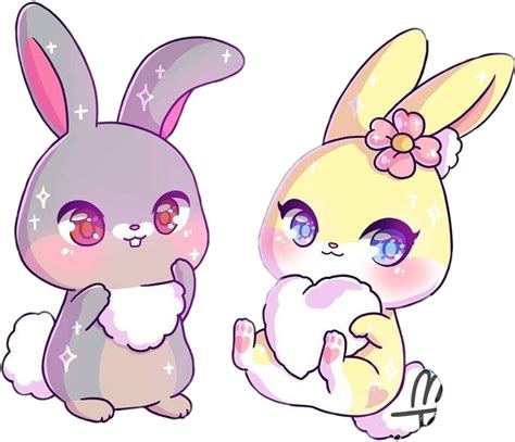 Kawaii Conejos Rabbit Bunny Sticker By Danamoreno740