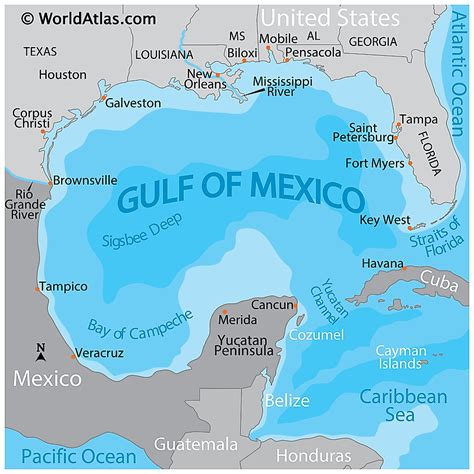 Gulf Of Mexico Coastal Map
