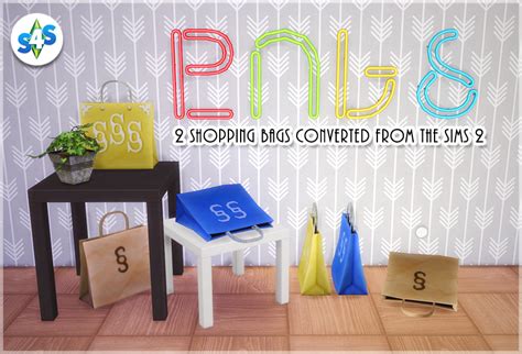 My Sims 4 Blog Ts2 Shopping Bags Converted By Allisas