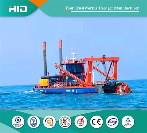 Sea Coral Mining Gold Dredger With 6000m3 H Capacity Cutter Suction