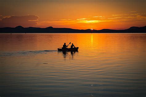 Royalty Free Photo Silhouette Photography Of Two Person On Boat