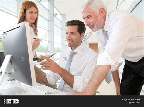 Office Workers Manager Image And Photo Free Trial Bigstock
