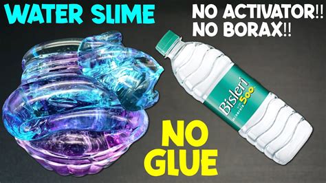 No Glue Water Slime Without Borax Activator How To Make Slime With