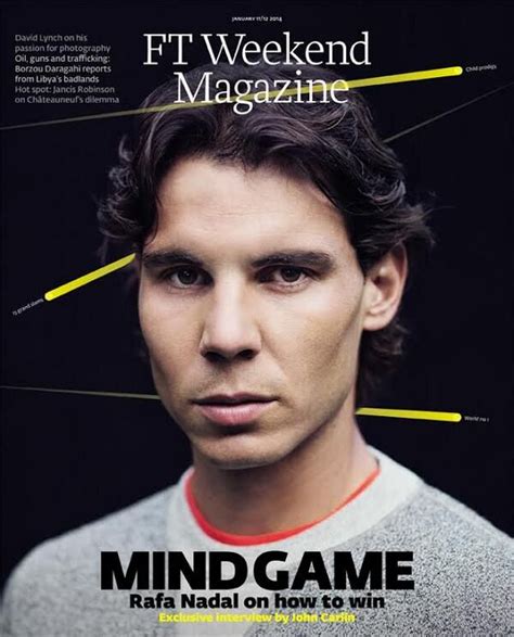 Rafael Nadal On The Cover Of Financial Time Weekend Magazine Via Ft