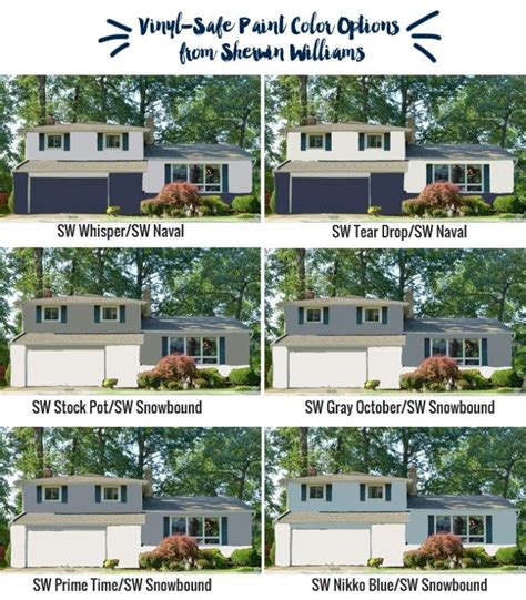 Vinyl Siding Safe Exterior Paint Color Options From Sherwin Williams