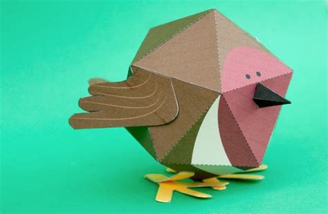 Robin Paper Toys Paper Birds Paper Art