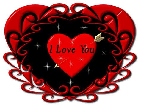 I Love You Heart Glitter Clipart Best