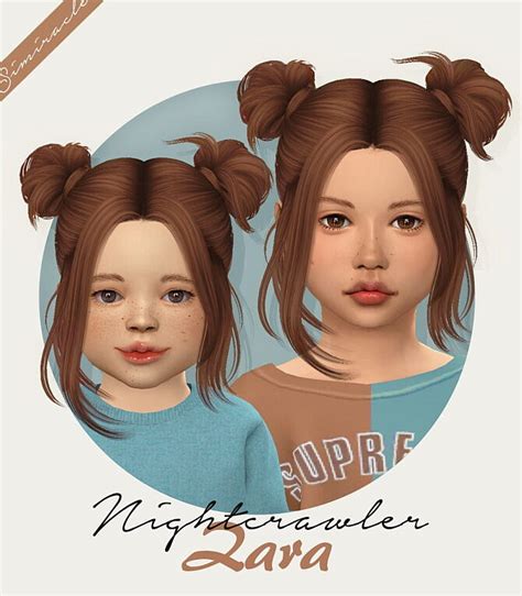 Nightcrawler Zara Hair For Kids And Toddlers At Simiracle Sims 4 Updates
