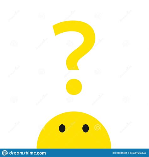Vraagteken Met Emoji Illustratie Vector Illustratie Illustration