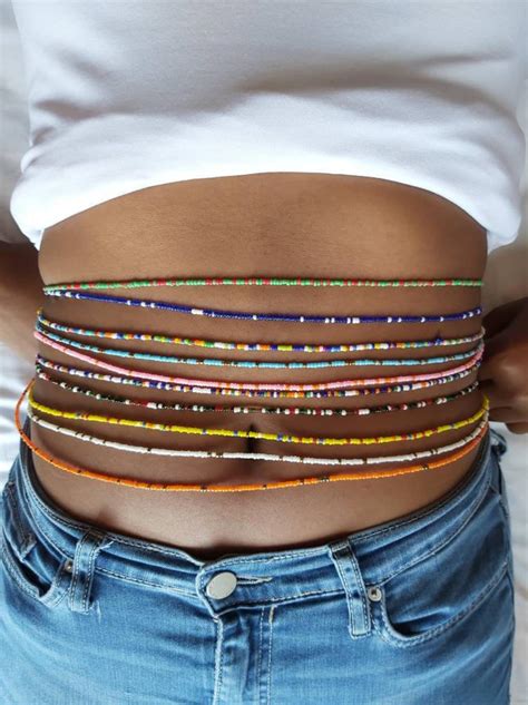 African Waist Beads Waist Beads For Weight Loss Slimming Etsy