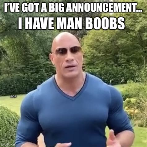 the rock man boobs memes imgflip