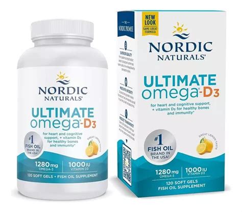 Nordic Naturals Ultimate Omega D3 1280mg 120 Softgels