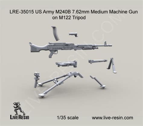 M240b 7 62mm Medium Machine Gun On M122 Tripod